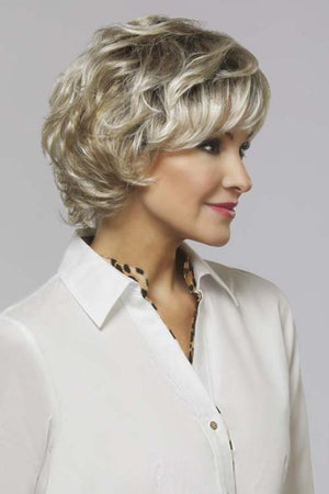 Lindsay by Henry Margu in Highlighted blend of Ash n Platinum Blondes n Chocolate roots (10/613GR)