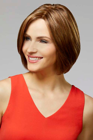Chic by Henry Margu in Medium Brown with Gold Blonde and Strawberry and Auburn highlights (8/27/33H)