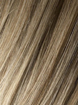 Sandy Blonde Rooted (24.22.16) | Medium Honey Blonde, Light Ash Blonde, and Lightest Reddish Brown blend with Dark Roots
