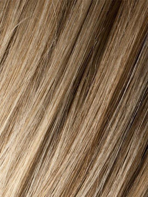 Sandy Blonde Rooted | Medium Honey Blonde, Light Ash Blonde, and Lightest Reddish Brown blend with Dark Roots