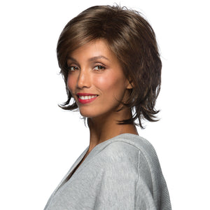 Natalie By Estetica in Golden Brown w Dark Blonde Highlights on Top (R14/8H)