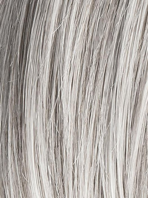 Snow Rooted (56.60.48) | Pure Silver White with 10% Medium Brown & Silver White with 5% Light Brown blend with a dark root